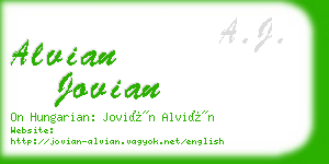 alvian jovian business card